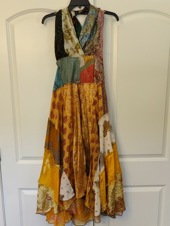 The Unbranded Brand Dresses & Skirts - Unbranded Patchwork Halter Dress
